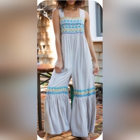 Natural Life Embroidered Boho Jumpsuit - Picture 5 of 8